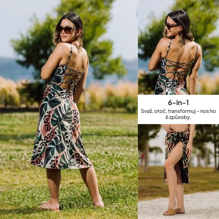 SunFlip šaty 6-v-1 Bali