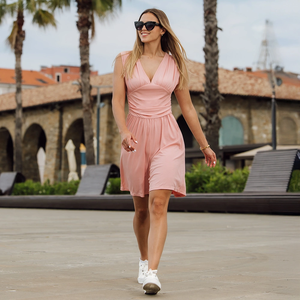 Short jumpsuit Peach